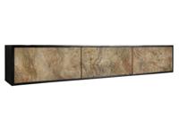 TV MeubelMONTAIN SOUL 160cm hanging acacia naturel steen look zwart naturel - 44341