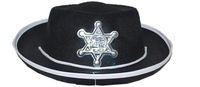 Sheriff hoed kind zwart (50cm)