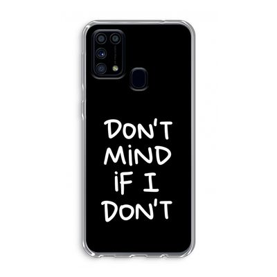Don't Mind: Samsung Galaxy M31 Transparant Hoesje