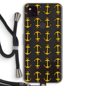 Musketon Anchor: Pixel 4a 5G Transparant Hoesje met koord