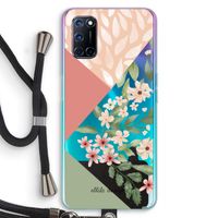 Sweet heaven geometrics: Oppo A52 Transparant Hoesje met koord