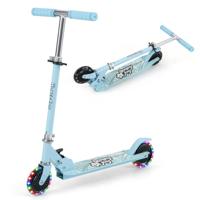 Kinderstep 2-Wielige Scooter met Knipperende Wielen Verstelbaar Stuur en Achterremsysteem Standaard en Cruise Peuterspeelgoed