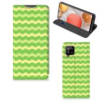 Samsung Galaxy A42 | Hoesje met Magneet | Waves Green