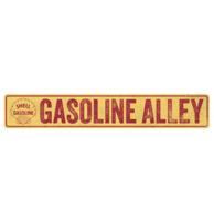 Shell Gasoline Alley Bord - Metaal Wandbord met Relief 91,5 cm