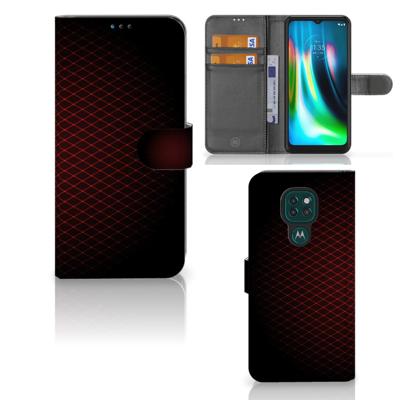Motorola Moto G9 Play | E7 Plus | Telefoon Hoesje | Geruit Rood