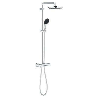 GROHE Vitalio Start 250 Regendoucheset - hoofddouche 25cm - ronde handdouche - 2 straalsoorten - met douchethermostaat - chroom 26677001