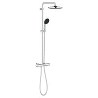 GROHE Vitalio Start 250 Regendoucheset - hoofddouche 25cm - ronde handdouche - 2 straalsoorten - met douchethermostaat - chroom 26677001