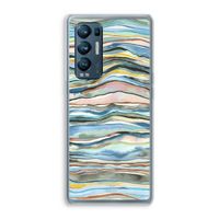 Watercolor Agate: Oppo Find X3 Neo Transparant Hoesje Watercolor Agate: Oppo Find X3 Neo Transparant Hoesje