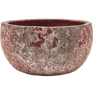 Lava Relic pink bowl bloempot 52x29 cm