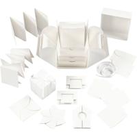 Creativ Company Explosion box, afm 7x7x7,5+12x12x12 cm, off-white, 1 stuk