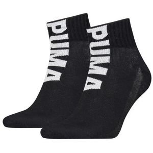 Puma 2 stuks Men Logo Quarter Socks