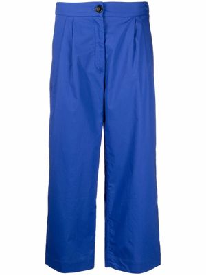 Woolrich pantalon de tailleur à coupe courte - Bleu