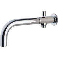 Wiesbaden Inbouw Baduitloop Chroom 23 cm met Omstelknop - Rond