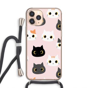 Katten: iPhone 11 Pro Transparant Hoesje met koord
