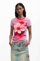 Bloemen T-shirt - RED - M