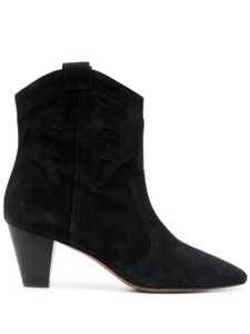 Ba&Sh bottines d'inspiration western Casey en daim - Noir