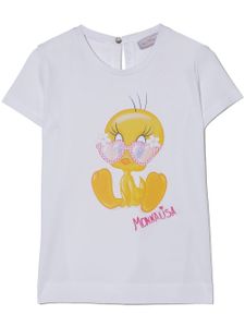 Monnalisa t-shirt à imprimé Tweety - Blanc