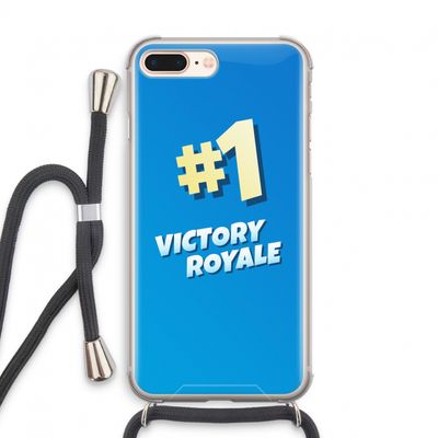Victory Royale: iPhone 8 Plus Transparant Hoesje met koord