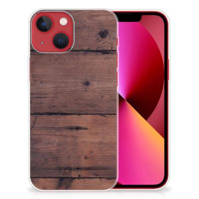 Apple iPhone 13 | Bumper Hoesje | Old Wood