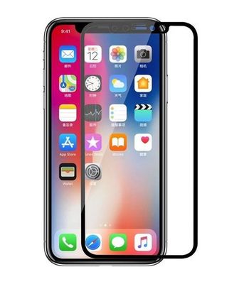 Beschermglas zwart iPhone XS Max
