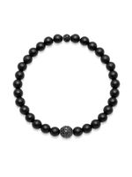 Nialaya Jewelry bracelet en perles d'onyx - Noir - thumbnail