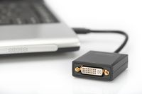 Digitus DA-70842 DVI / USB 3.2 Gen 1 (USB 3.0) Adapter [1x USB 3.2 Gen 1 stekker A (USB 3.0) - 1x DVI-bus 24+5-polig] Zwart Afgeschermd 15.00 cm - thumbnail