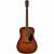 Fender PD-220E Dreadnought All Mahogany Aged Cognac Burst elektrisch-akoestische westerngitaar met koffer