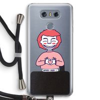Hartje: LG G6 Transparant Hoesje met koord Hartje: LG G6 Transparant Hoesje met koord