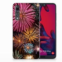 Huawei P20 Pro Silicone Back Cover Vuurwerk - thumbnail