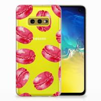Samsung Galaxy S10e | Siliconen Case | Pink Macarons