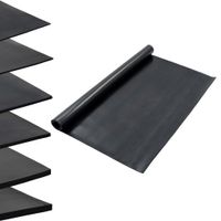 Vloermat anti-slip 3 mm glad 1,2x2 m rubber - thumbnail