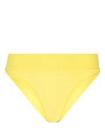 Moschino logo-appliqué mesh thong - Jaune - thumbnail