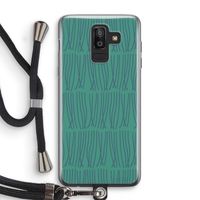 Swirls: Samsung Galaxy J8 (2018) Transparant Hoesje met koord