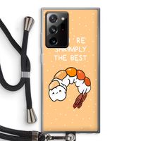 You're Shrimply The Best: Samsung Galaxy Note 20 Ultra / Note 20 Ultra 5G Transparant Hoesje met koord