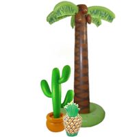 Tropische feestversiering opblaasbaar palmboom/cactus/ananas - thumbnail