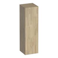 Brauer Inspire - Hoge Kast - 120 cm - 1 Deur - Greeploos - Rechtsdraaiend - Vingerlas Eiken Grijs