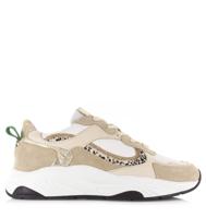 POELMAN Poelman - LPIVA-08POE3 Beige/Platino Beige Leer Lage sneakers Dames