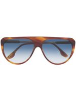 Victoria Beckham Eyewear lunettes de soleil à monture aviateur - Marron