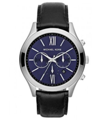 Horlogeband Michael Kors MK8307 Leder Zwart 22mm