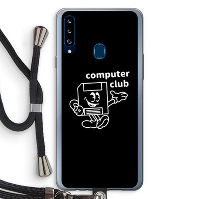 Floppyhead: Samsung Galaxy A20s Transparant Hoesje met koord