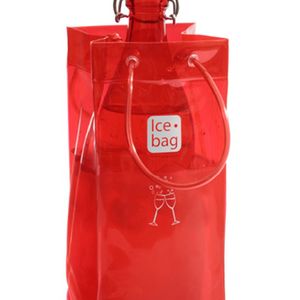 IceBag Wijnkoeler Rood Design Collection - 11x11x25,5cm - Eenvoudig mee te nemen - Champagne koeler