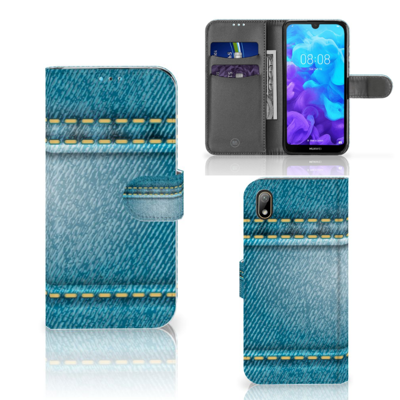 Huawei Y5 (2019) | Wallet Case | met Pasjes | Jeans