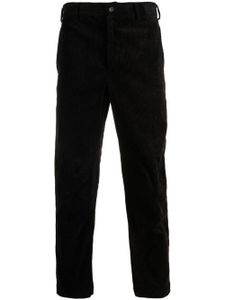 Black Comme Des Garçons pantalon court en velours côtelé - Noir