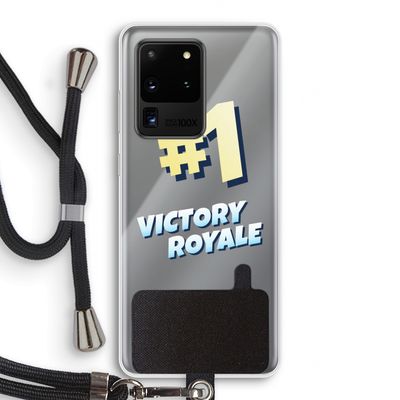 Victory Royale: Samsung Galaxy S20 Ultra Transparant Hoesje met koord
