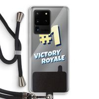 Victory Royale: Samsung Galaxy S20 Ultra Transparant Hoesje met koord