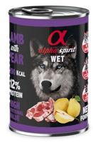 ALPHA SPIRIT WET Lamsvlees met peer - natvoer voor honden - 400g