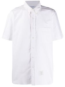 Thom Browne chemise à patch logo - Blanc