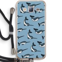 Narwhal: Samsung Galaxy J3 (2016) Transparant Hoesje met koord