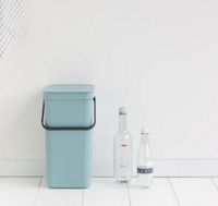 Brabantia Sort & Go Afvalemmer / Opberger 16 L - Lichtblauw - thumbnail