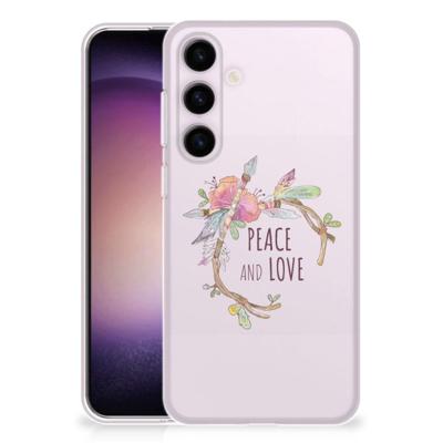 Samsung Galaxy S24 Telefoonhoesje met Naam Boho Text